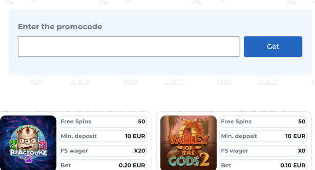 Activate the promo code