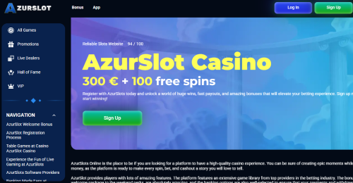 Visit the online casino via our affiliate link