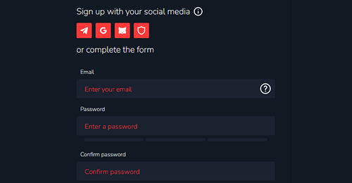 Fill out your personal profile