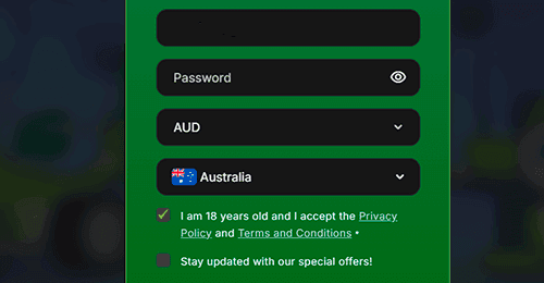 Register your account