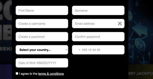 Create an account Create an account