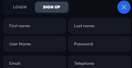 Sign up for an account