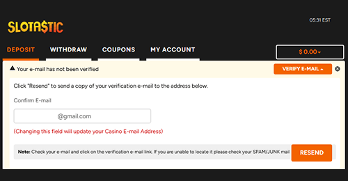 Confirm your email