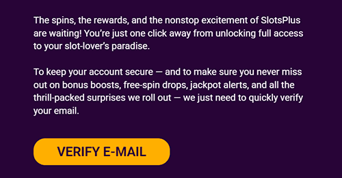 Verify your email