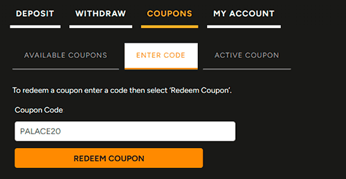 Input the promo code