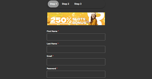Register an account