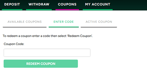 Claim the $10 free bonus