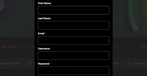 Register an account and verify