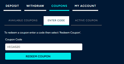 Redeem the coupon Redeem the coupon