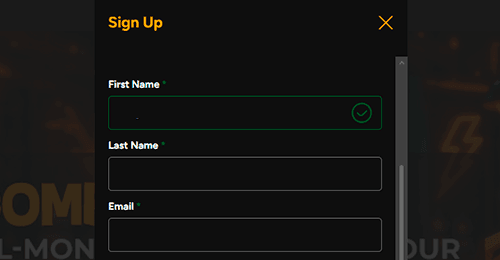 Register your account